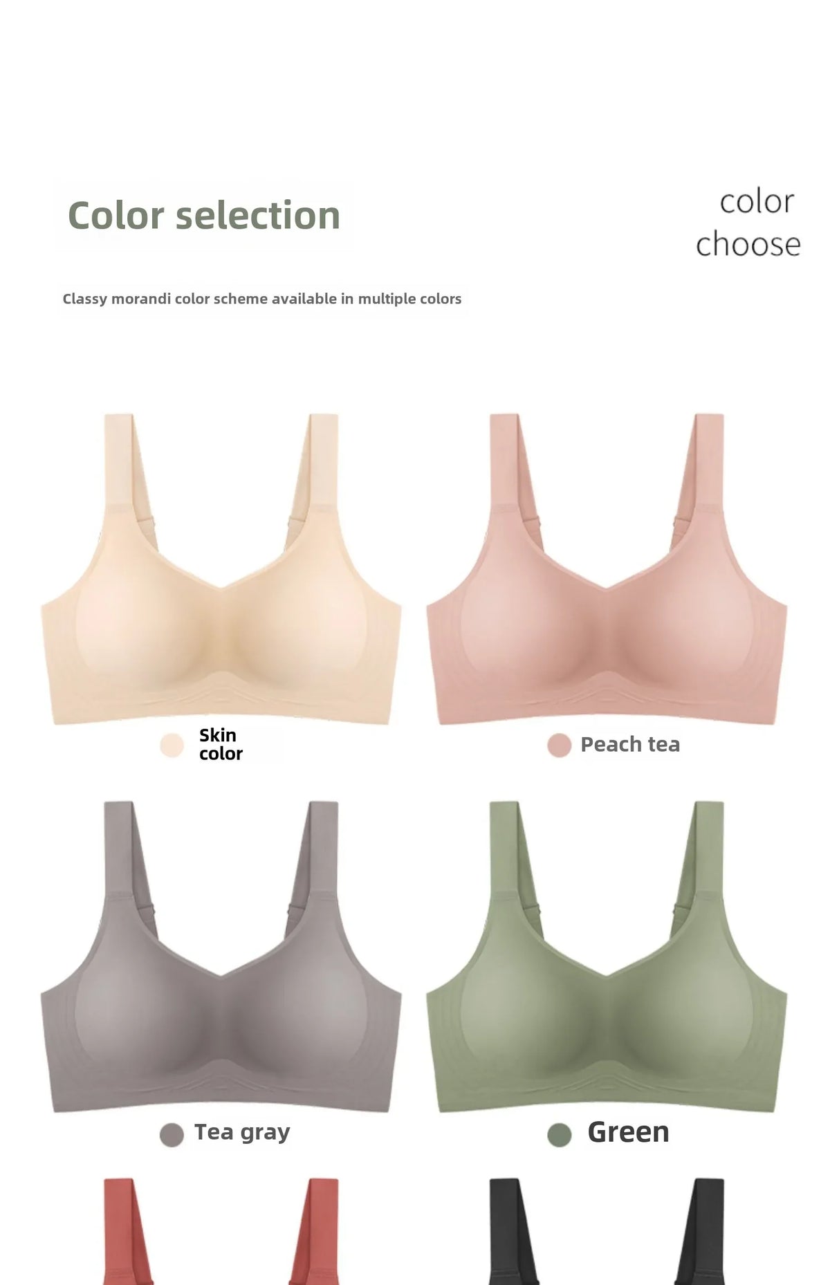MOYISU Jpanese Kawaii Beach Bralette | Breathable 3D Jelly Support Bra Summer Slim Silhouette | No Show Minimizer & Wire-Free |