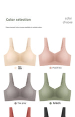 MOYISU Jpanese Kawaii Beach Bralette | Breathable 3D Jelly Support Bra Summer Slim Silhouette | No Show Minimizer & Wire-Free |
