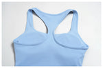 Gym Women Yoga Sets Women Brushed Square Neck Slim Sports Tank Top Fitness Suit Outwear Running High Waist Shorts Tracksuit