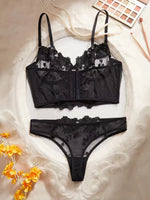 Sexy Large Size Lingerie Women Bra Set Girl Floral Lace Underwear Set Underwire Brassiere Push Up Outfit Delicate Bra Kit