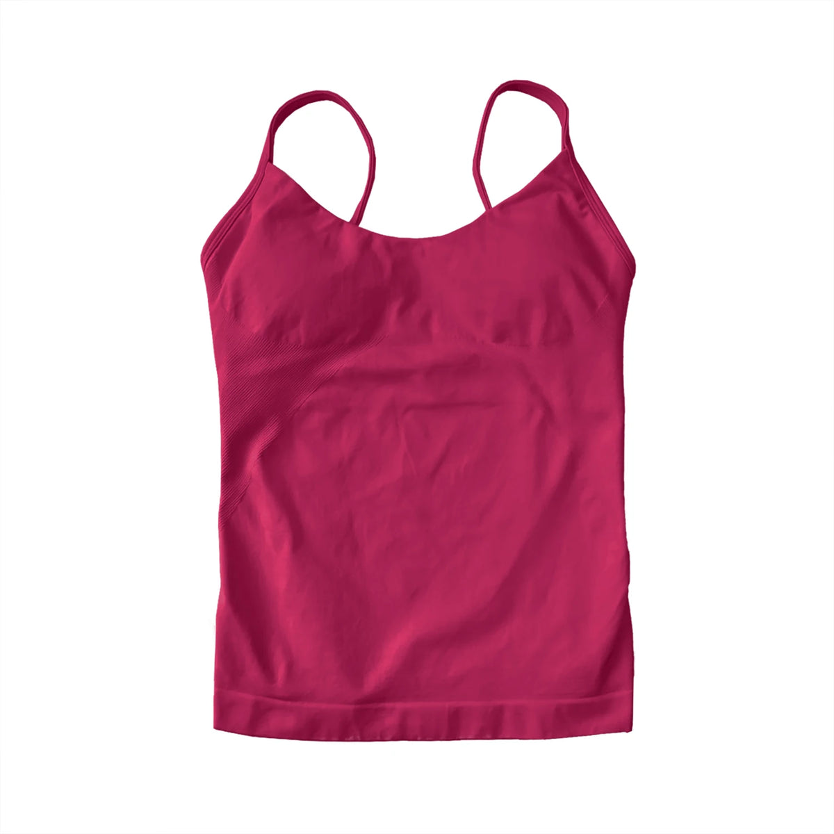 NCLAGEN Women's Pilates Tank Top Gym Clothes Yoga vest with built in bra Thin Strap Seamless Fitness Sportswear Workout Tops