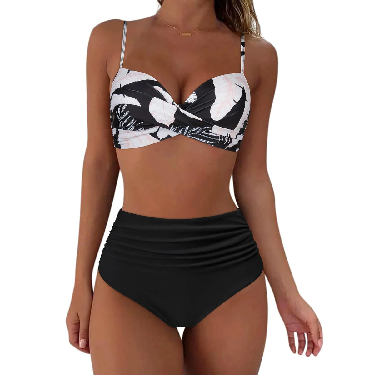 Womens Long Board Shorts Women High Waisted Bikini Sexy Push Up Two Piece Swimsuits Swimsuit Tops for Women with Underwire