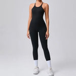 Women's Yoga Jumpsuits Sports Fitness Hip-lifting Cross Beauty Back Adjustable Straps One-piece Training Workout Gym Bodysuits