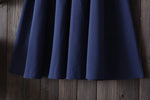 Midi Knee Length Summer Skirt Women With BeltFashion Korean Ladies High Waist Pleated A-line School Skirt Female