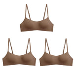 3Pcs/Lot Women Seamless Square Neck Bra Wireless Smooth Invisible Bralette Sexy Lingerie 1/2 Cup Non-detachable Brassiere S-XL