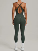 Padded One-Piece Yoga Clothes Sportswear Women's Gym Push Up Workout Clothes Fitness Sports Fitness Wear Yoga Jumpsuit