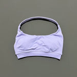 HISTELLO Impacts Sports Bra Women Seamless Yoga Halter Top High Support Push Up Open Back Gym Wear Workout Fitness Underwear