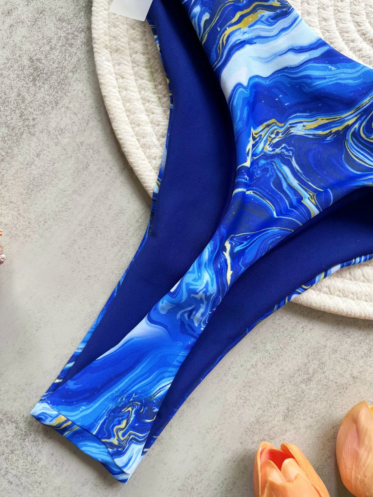 Fashion Print Halter Mini Thong High Cut Bikini Female Swimsuit Women Swimwear Two-pieces Bikini Set Bather Bathing Suit Swim