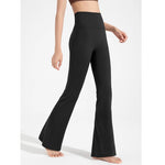 High-Waisted Flared Yoga Fitness Pants Women's Nude Sports Hip Lifting Fitness Trousers