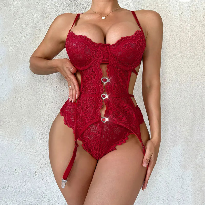 Sexy Lingerie Women Bra And BodyStockings Sets Cosplay Erotic Costumes Deep V Underwear Set Female SexyBra And Panty Sets