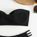 Sexy Two Pieces Swinsuit 2024 New Women's Thong Bikini White Swimwear Summer Beachwear Bathing Suit Brazilian Bikinis Sets