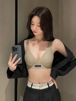 MOYISU Japanese Milk-Skin Bralette - Wireless Summer Bras for Small Chest Traceless Lift Soft Jelly Support Back Tuck Technology