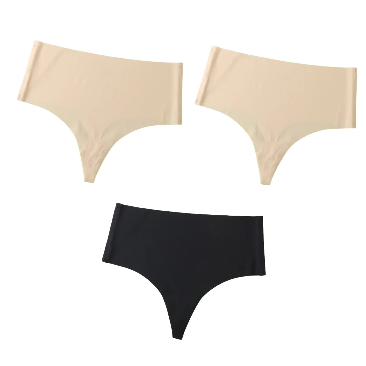 3Pcs/Set G-string Women Thongs High Waist Panties Female Underpants Soft Panty Sexy Lingerie Comfy Seamless Underwear