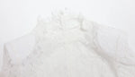 Ahagaga Fashion Lace Mini Dresses Elegant High Neck Solid Slim Long Sleeve Bodycon Party Clubwear Streetwear Woman Vestidos Robe