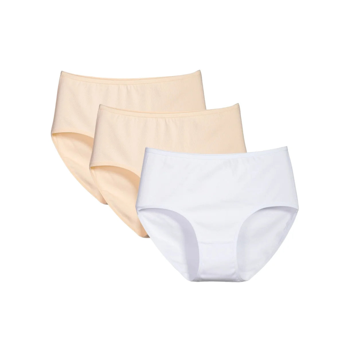 3Pcs/Set Cotton Panties Women Sexy Lingerie Plus Size Women's High Waist Briefs Solid Color Panty Breathable Underpants XS-2XL