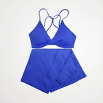 NCLAGEN Vision Twist Front Sports Bra And Vision Flares Yoga Sets Women Gym Clothes 2 Piece Tracksuit For Fitness Workout Suit