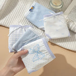 1PC Women Cotton Briefs Girls Underwear Low Waist Panties Japanese Style Underpants Comfort Bow Ladies Sexy Lingerie M-XL