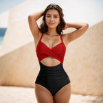 Leopard One Piece Swimsuit 2024 New Halter Push Up Swimwear Women Swimsuit Bathing Suit Beachwear Monokini Female Swimming Suits