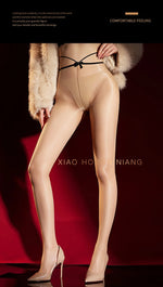 Glossy Silky Ultra-Thin 3D Waistline Seamless Sexy Summer Black Pantyhose Solid Color Smooth Pure Desire Pantyhose Elegant LAZY