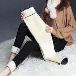Women Velvet Leggings Autumn Winter Warm Fleece Tights Velvet Solid Color Prevent Cold Leggings Stretch Leggings