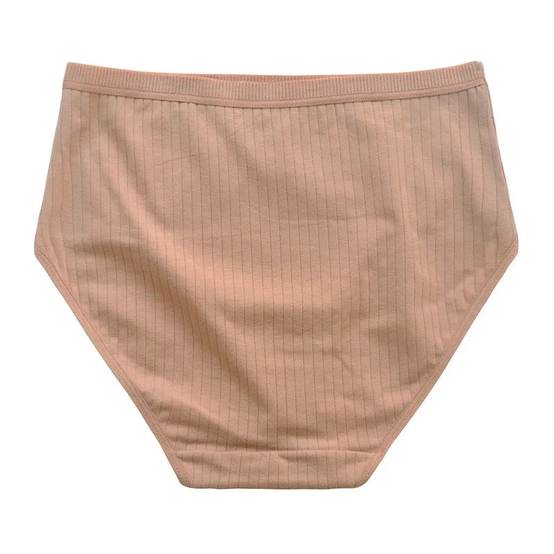 3Pcs/Set Women High Waist Panties Cotton Briefs Tummy Control Underwear Sexy Lingerie Breathable Full-Coverage Underpants S-XXL
