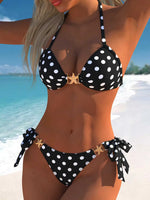 New Coffee Leopard Print Bikini Set Women Starfish Push Up Bra Bandage Thong Swimsuit 2026 Summer Bathing Suit Holiday Swimwear