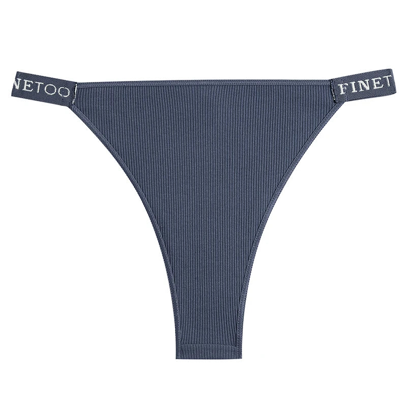 Women Cotton Maillard Brazilian Sexy Panties Breathable Low Waist Female Underwear Soft Solid Color Intimates High Elastic Linge