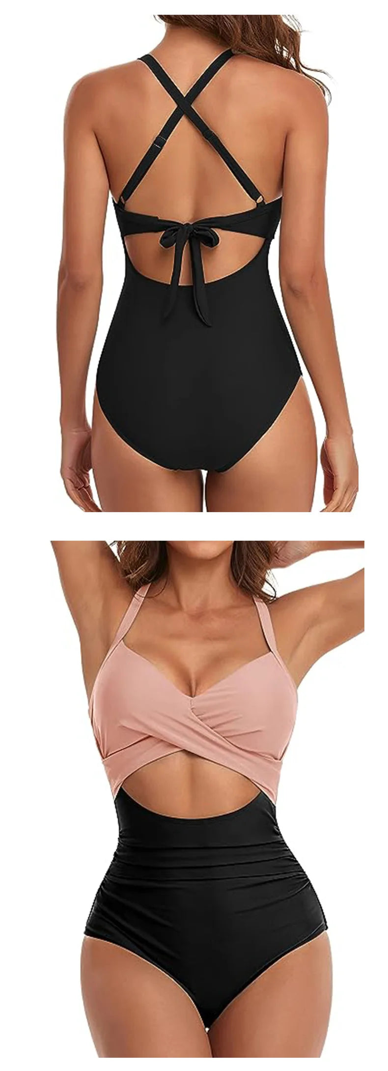 Leopard One Piece Swimsuit 2024 New Halter Push Up Swimwear Women Swimsuit Bathing Suit Beachwear Monokini Female Swimming Suits