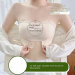 Summer Ice Silk No Trace Strapless Underwear Women Small Chest Gathering Non-slip Not Drop Breast Invisible Bra Cover Wipe Chest