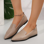 Summer Large Size 43 Women Shoes 2025 Simple Lightweight Flat Shoes Women Pointed Non Slip Soft Sole Casual Shoes Women Loafers