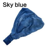 Elastic Tie Dye Cotton Headbands Turban Head Wrap for Women Girl Hair Bands Hair Bandage Beach Vintage Sports Headband