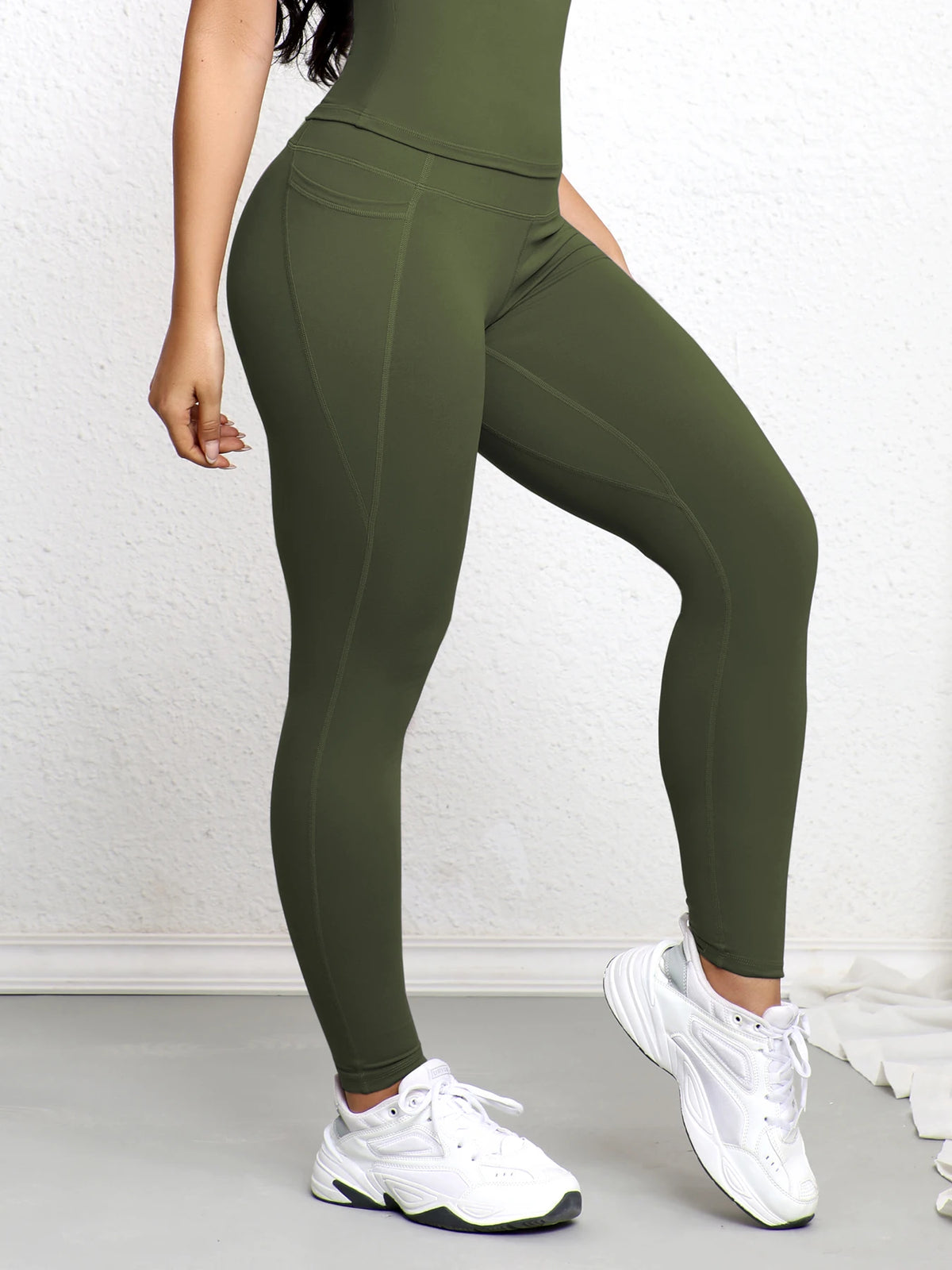 Women Yoga Pants With Pockets Butt Lifting Tummy Control Sports Leggings High Waist Fitness Tights Gym Clothing Sportswer