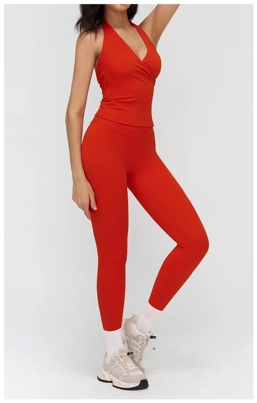 2 Pieces Sportswear Women Yoga Set Gym Clothes Fitness Set Outfit Outdoor Long-Sleeved Shirt Tracksuits Sports Bra Gym Leggings