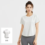 STOUREG Women's Loose Mesh Sports T Shirt Quick Dry Short Sleeve Yoga T Shirt Pilates Running Sports Fitness Short Sleeve