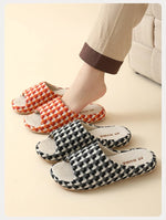 Breathable Cotton Linen Slippers For Women Men Summer Autumn House Shoes Anti-slip Keep Quiet Couples Home Floor Flax Slides