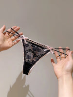 Lace Girls G String Sexy Panties Women Underwear Briefs Hollow Out Thong High Quality Transparent Underpants Lingerie Intimates
