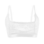 Women Lingerie Sheer Floral Lace Wire-Free No Pad Bra Underwear Adjustable Strap Unlined Brassiere Lingerie Elegant Women's Bras