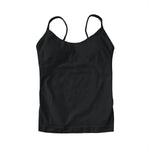 NCLAGEN Women's Pilates Tank Top Gym Clothes Yoga vest with built in bra Thin Strap Seamless Fitness Sportswear Workout Tops