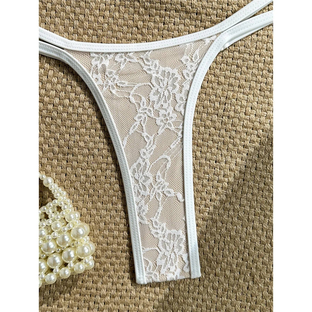 Sexy Extreme String Mini Micro Thong Bikini Female Swimsuit Women Swimwear Two-Pieces Bikini Set Bather Bathing Suit Swim V8373