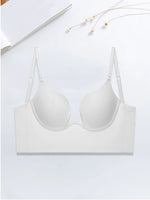 Sexy gathering U-shaped large backless underwear invisible back bra a variety of ways to wear halter bra