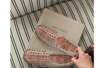 Women's New Flat Sandals with Hollow Transparent Color Mesh Jelly Shoes Woman Daily Walking Flats Plus Size 41 Soft PVC Footwear
