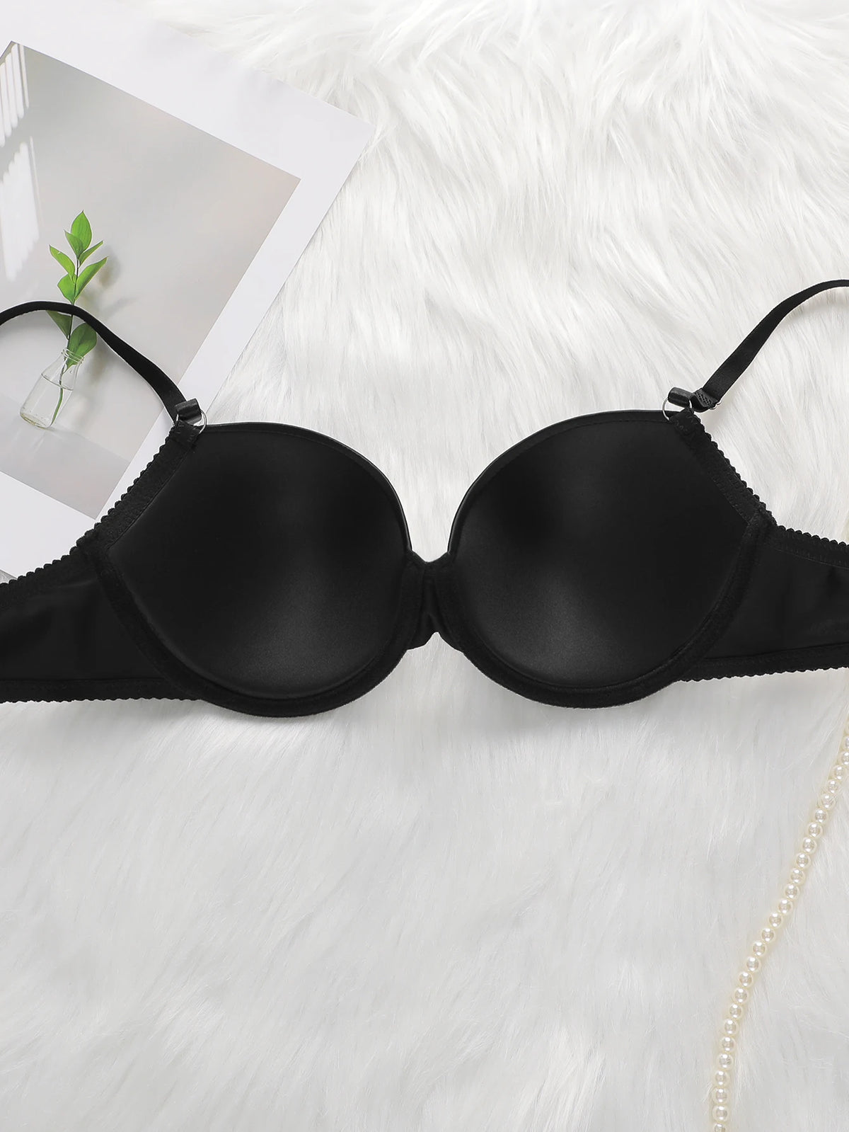 The Best-selling Sexy Gathering Solid color bra underwear with adjustable waist circumference Two-piece Women Underwear Set 2374