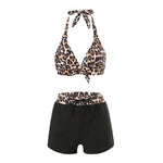 Sexy High Waist Bikini Shorts 2026 Women Swimsuit Two Piece Swimwear Female Bikinis Set Leopard Bathing Suits Brazilian Biquini