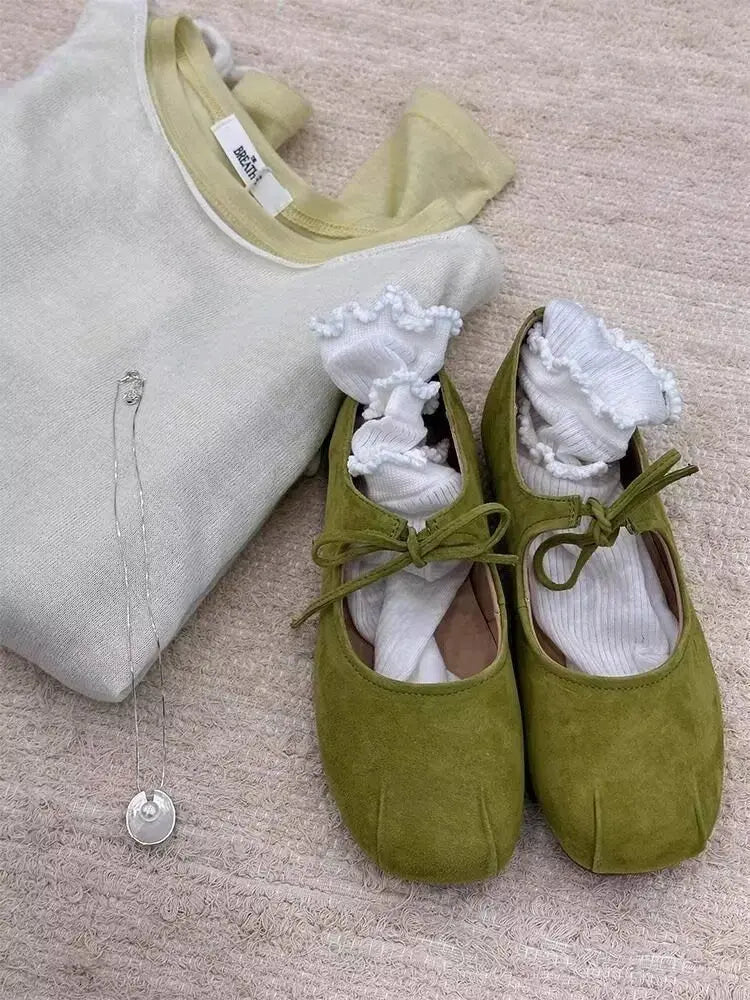 Design Women Mary Jane Shoes Fashion Shallow Slip On Shoes Spring Autumn Ladies Outdoor Party Dress Ballet Flats Shoes