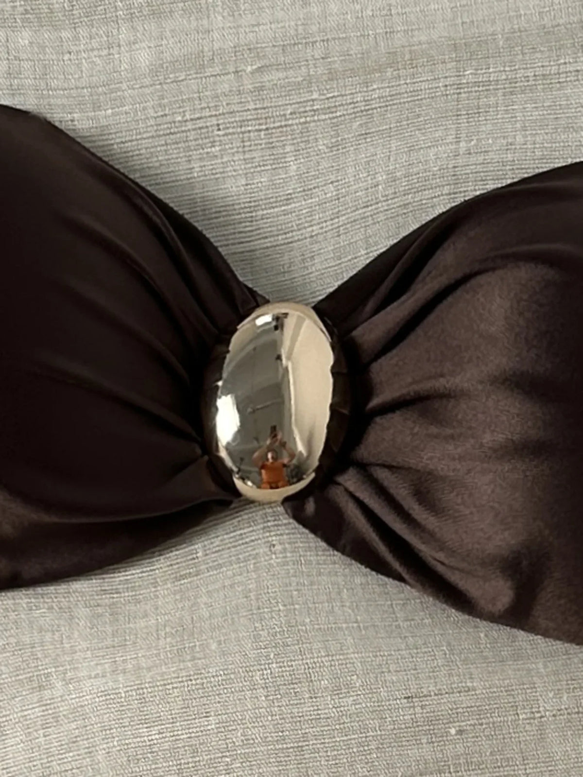 Metal Buckle Satin Bikini Women Mini Micro Thong Swimwear Female Swimsuit Two-pieces Bikini Set High Cut Bathing Suit Swim Lady