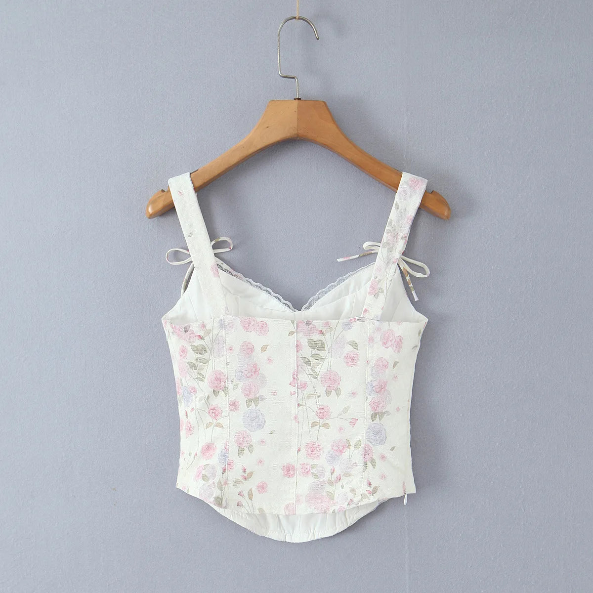 New French Style Mesh Lace Patchwork Trim Fishbone Slim Sexy Strapless Camisole For Woman Casual Pure Desire Style Vest ALWP