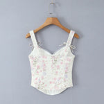 New French Style Mesh Lace Patchwork Trim Fishbone Slim Sexy Strapless Camisole For Woman Casual Pure Desire Style Vest ALWP