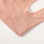 Ribbed Seamless U-Back Bralette Women's Push Up Tube Tops Wire Free Plunge Underwear Sexy Lingerie Small Cup Intimates M-XL