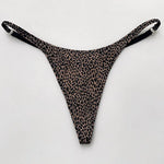 Ice Slik Low Waist Girls G String Leopard Flower Women Panties Sexy Briefs Thong T-back Underwear Female Lingerie Size S-XL