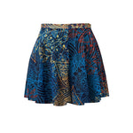 S - XXL New Printed Long Sleeve With Pants Sarong Shorts Women Swimwear One Piece Swimsuit Female Bather Bathing Suit Swim V8395